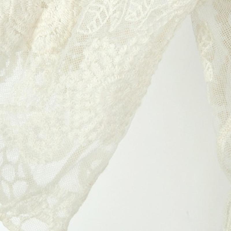 Kimono Sheer Floral - Kardigan Kimono depan terbuka berenda musim