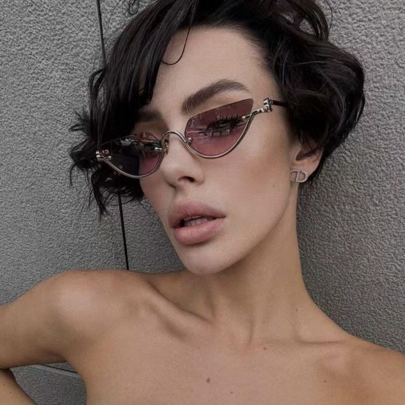 Sunglasses Cat Eye - Kacamata Hitam Cat Eye Bingkai Setengah