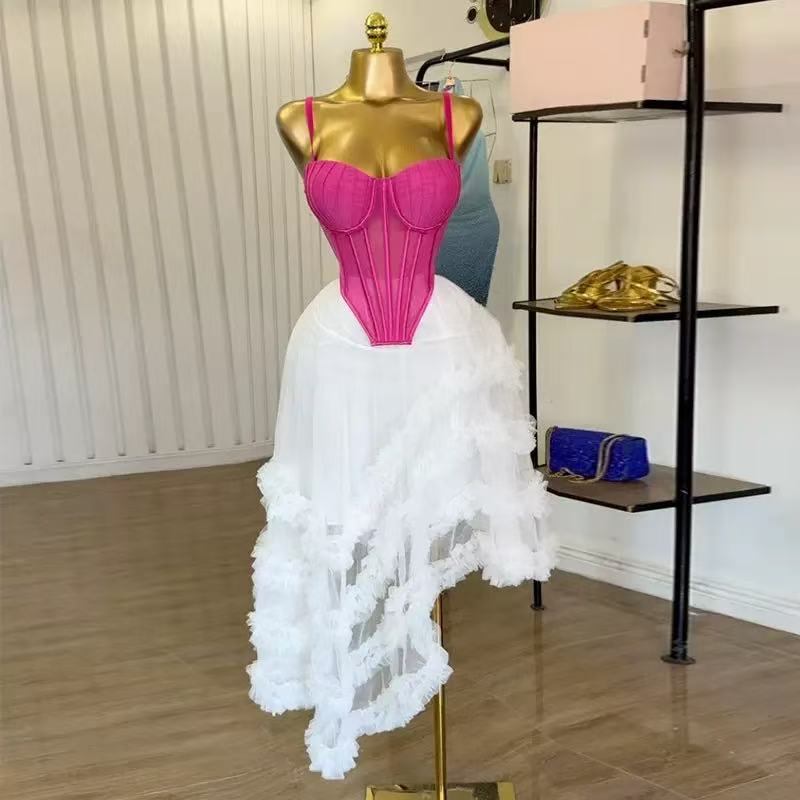 Setelan Gaun Wanita Tunik Atas - Crop Top Crochet ulasan dan harga