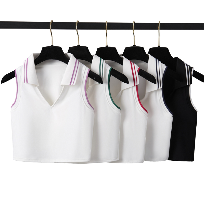 Atasan Yoga Kebugaran Wanita T - Crop Top Crochet ulasan dan harga