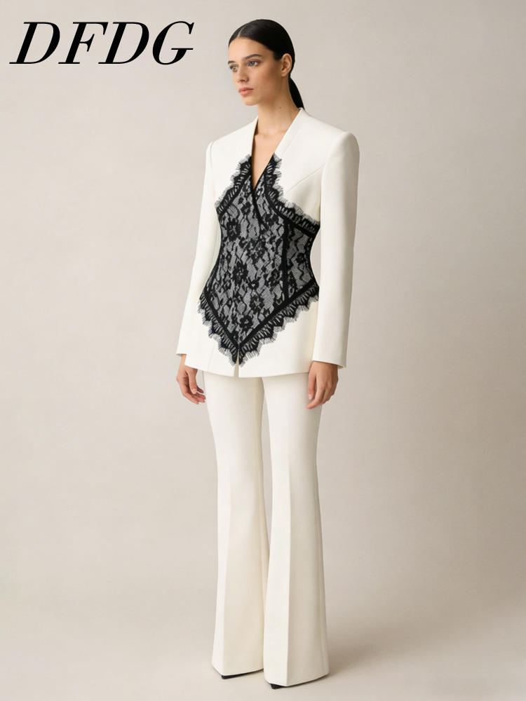 Setelan Blazer dan Celana Flar - Linen Pant Wide ulasan dan harga