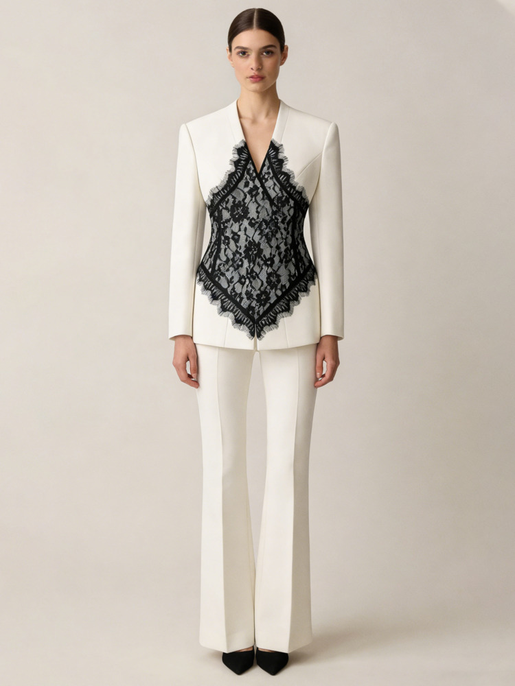 Setelan Blazer dan Celana Flar - Linen Pant Wide ulasan dan harga