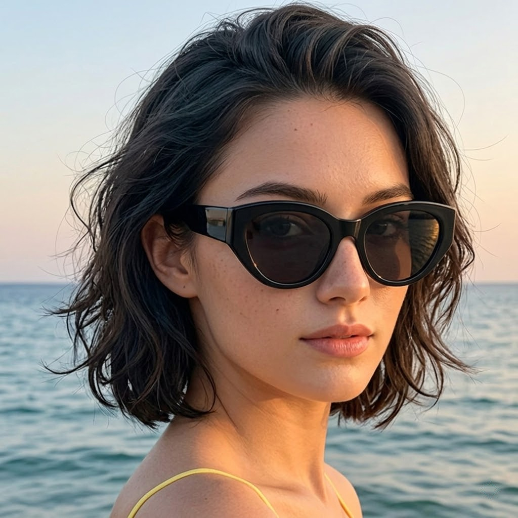 Kacamata Hitam Terpolarisasi C - Sunglasses Cat Eye ulasan dan harga