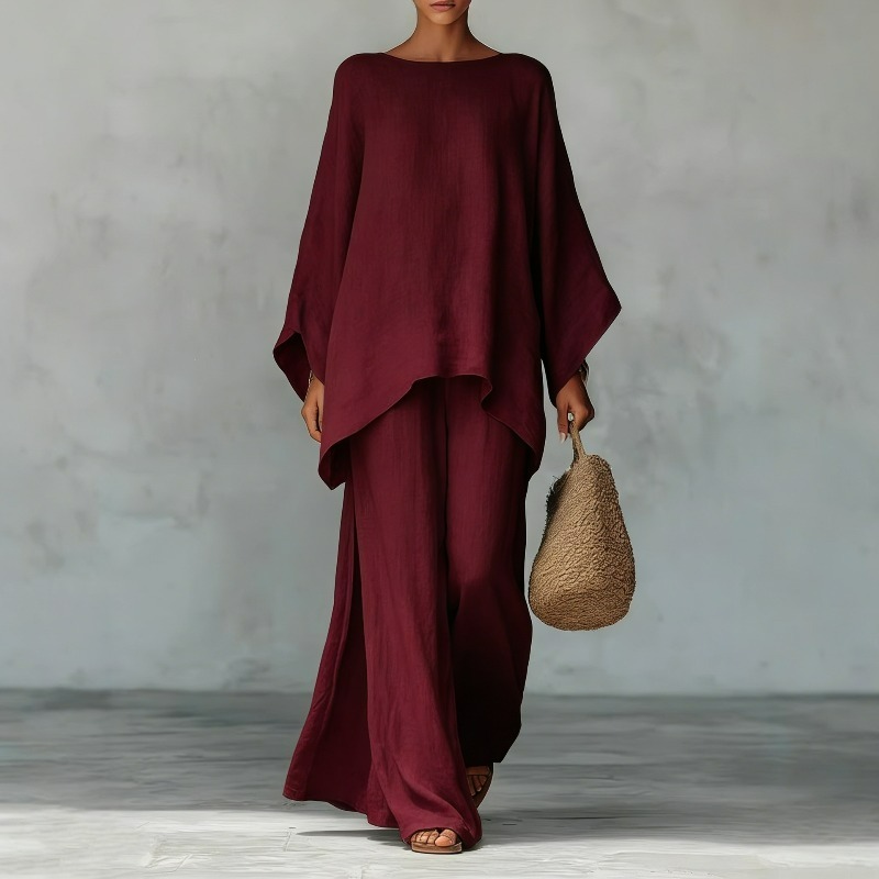 Setelan Kasual Wanita Terbaru, - Linen Pant Wide ulasan dan harga